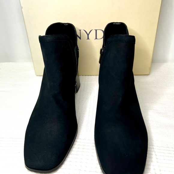 NYDJ Denis Booties in Leather, Black, 11 - Picture 5 of 9